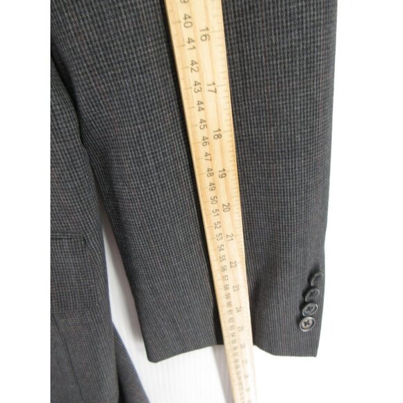 Samuelsohn Sport Coat 46 Long Blazer Houndstooth Wool Super 100 VINTAGE - Picture 6 of 14